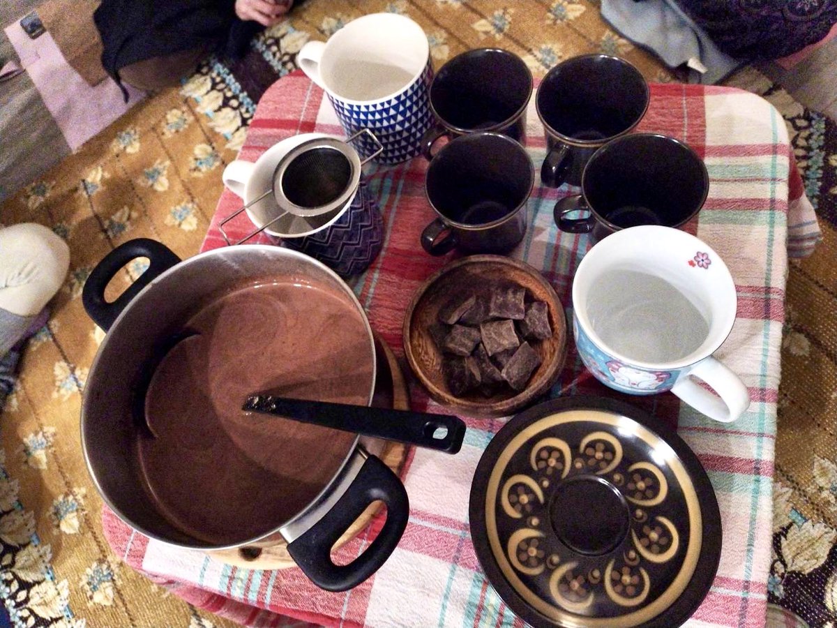 満月のカカオヨガご参加ありがとうございました🙏✨
カカオが美味しいと好評でした。お砂糖は入れないけど、デーツで甘さを出して飲みやすくしています☺️
セレモニーってやっぱり大好き！