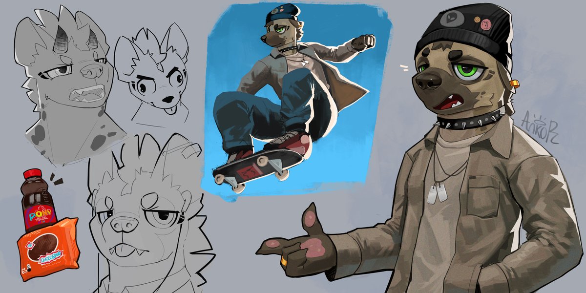 AnkorTheHyena's tweet photo. Painting practices and sKetchesssskkdkss :))

#furry #furryart #furryfandom #furryartist #furryartwork https://t.co/9N7fAI1Kf6
