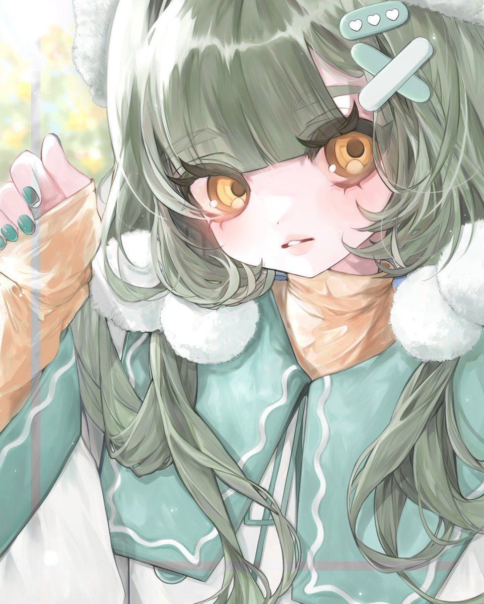 shikida_ya's tweet photo. nanika.ちゃん（@nanika_Xx ）のイラスト担当させて頂きました💚🤍 https://t.co/2mutmIVlOi