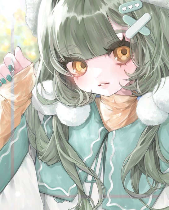 「animal ears green nails」 illustration images(Latest)