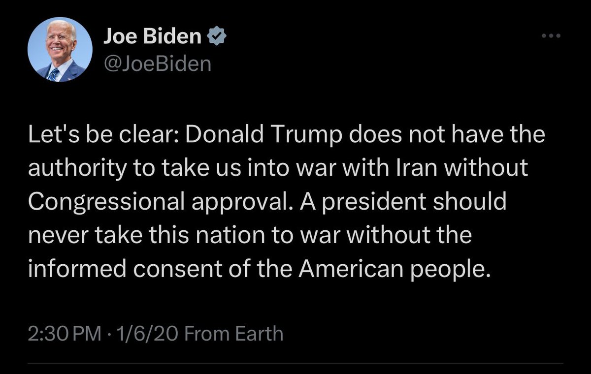 Remember Biden's words before he took office.