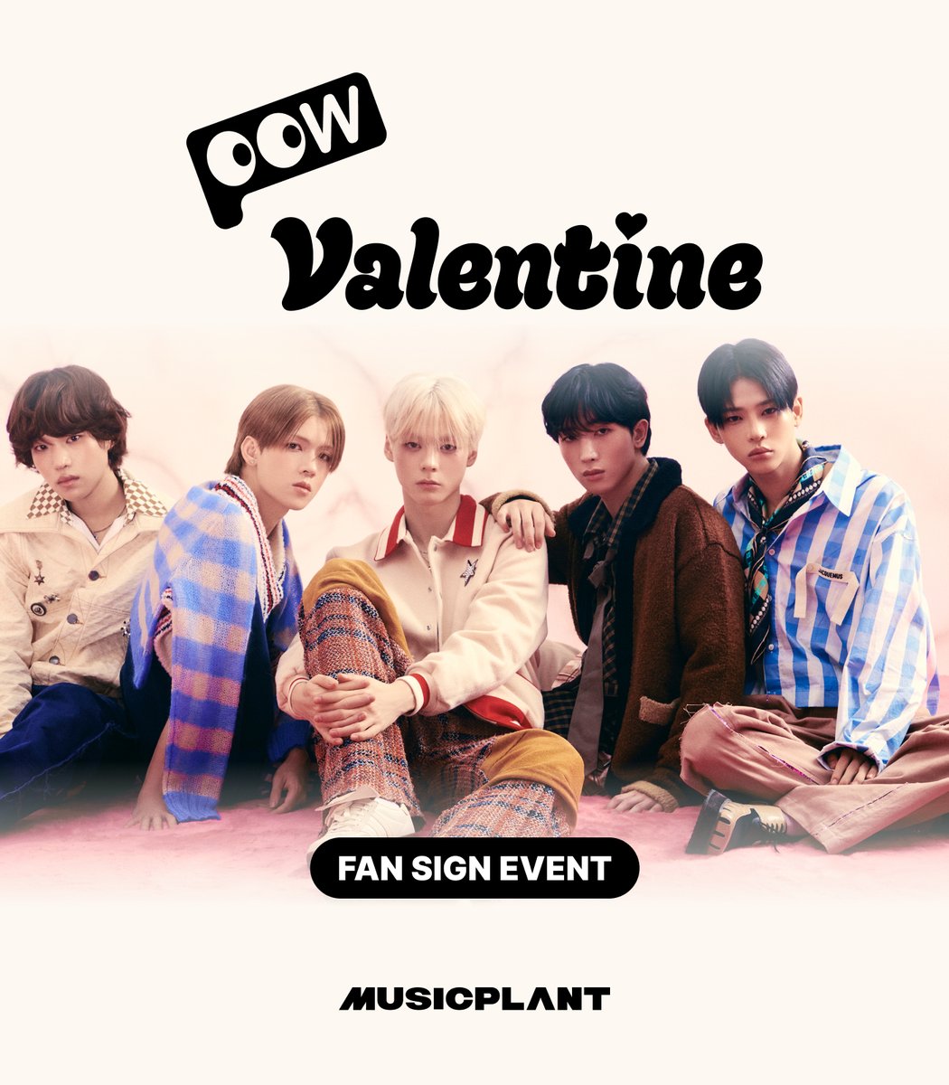musicplant_kr's tweet photo. [FAN SIGN EVENT]
#POW #파우
 #Valentine #발렌타인

🗓️ 이벤트 : 02/04(일)
[대면] 19:00 (KST)~
[영통] 대면 팬사인회 종료 이후

📸응모자 특전
- 미공개 포토카드 5종 중 랜덤 1종 증정

🌹당첨자 특전
-폴라로이드 추첨 증정

💝응모기간
~02/01(목) 23:59 (KST) 마감

#뮤직플랜트 #MUSICPLANT https://t.co/pcccXwgECP