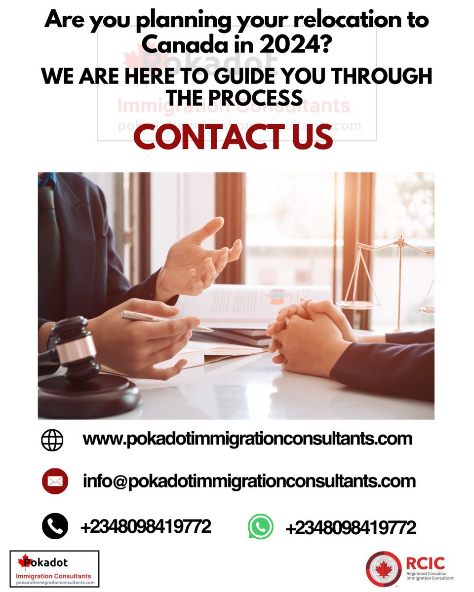 Pokadot_ICS's tweet image. Pokadot Immigration Consultancy Services specializes in providing guidance and representation for individuals and families pursuing immigration or education opportunities in Canada. 

Our expertise covers Express Entry, Provincial Nominee Program (PNP), Visa Processing...
👇👇👇