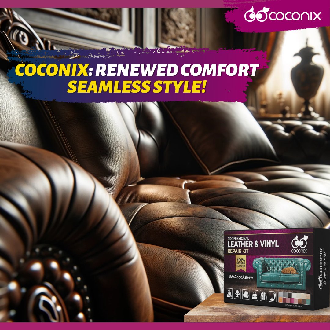 coconix_diy's tweet photo. Transform your living room! ποΈ Repair your leather couch easily with Coconix Kit.
#LeatherRepairKit #DIYLeatherFix #CoconixMagic
How to repair a leather couch with a tear using the Coconix Leather and Vinyl Repair Kit
https://t.co/hZki738grp https://t.co/1fbtjPLa3u