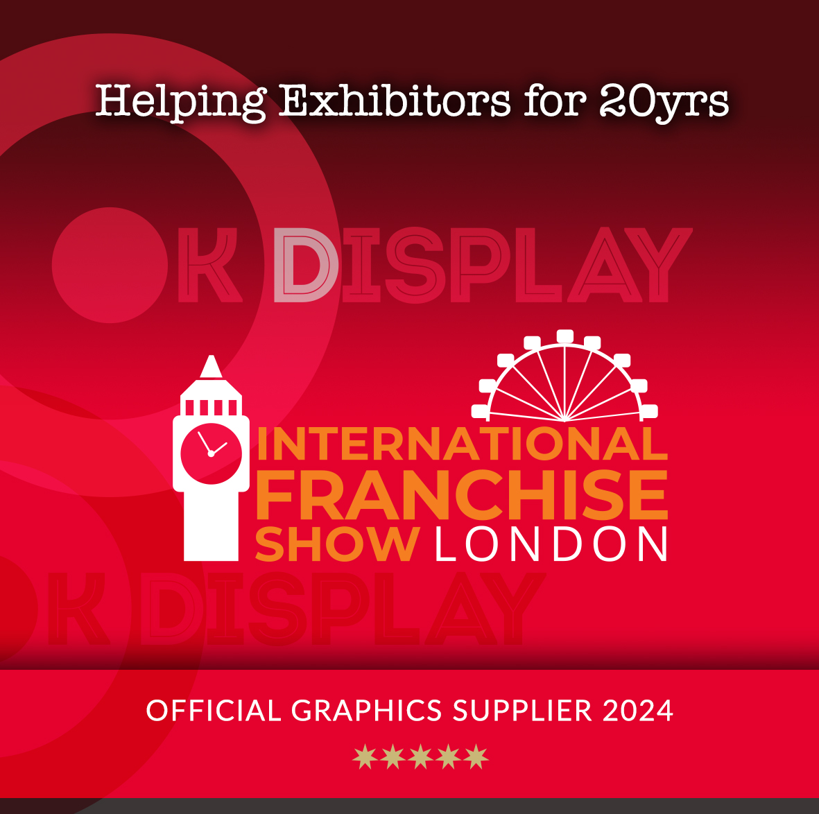 Check out the #IFS24 and thefranchiseshow.co.uk We began printing organiser & exhibitor graphics at this expo 20yrs ago. Official Graphics Supplier AGAIN 2024! #Startup  #RelyOnUs #Dependable