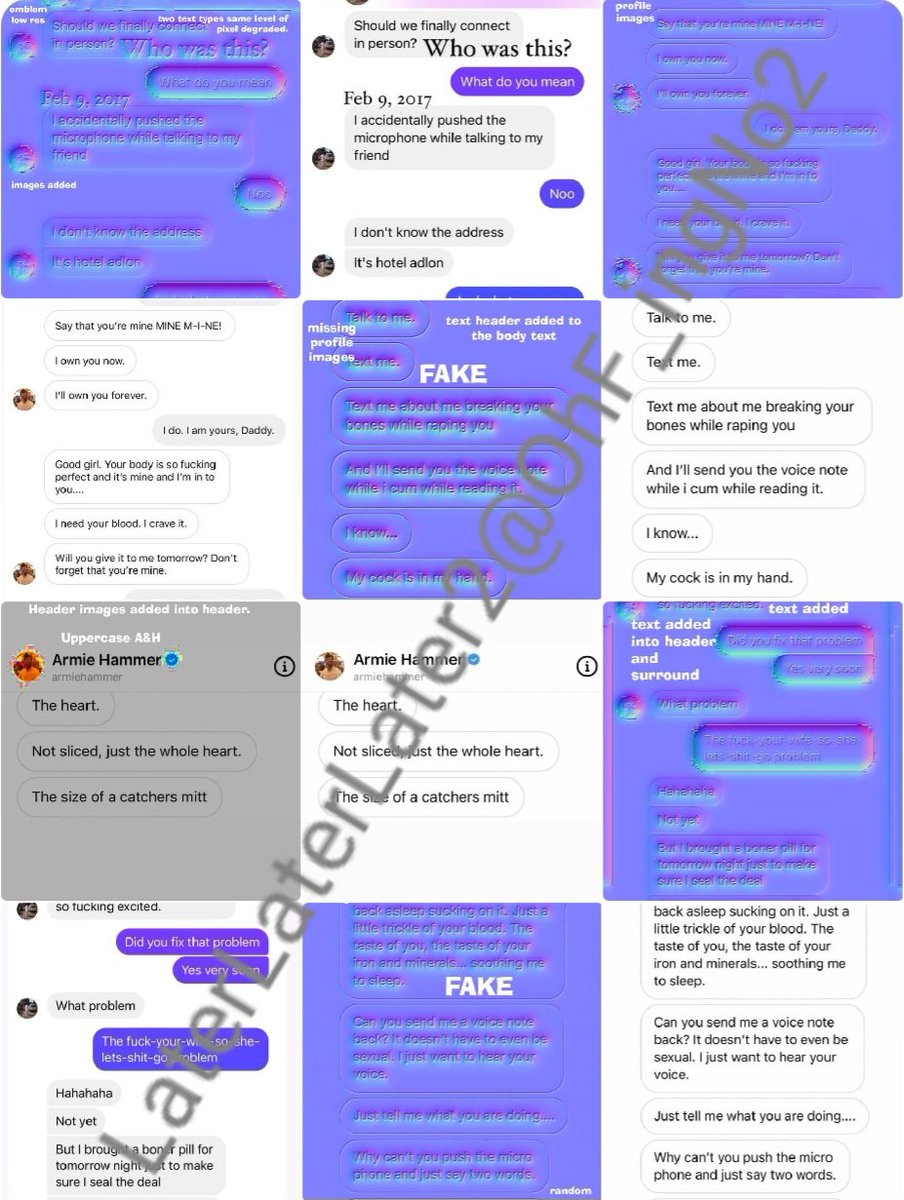 OhF_ingNo2's tweet photo. A #DigitalExpert w 35+ yrs experience tested HUNDREDS of #EfrosinaAngelova's DMs & found them to be manufactured #FAKES, created solely to #blackmail #extort #embarrass #stalk #bully and ultimately ruin Hammer because #HouseofEffie felt scorned.
#RevengePorn
#FalseAccusations https://t.co/GHBJtQaNrm
