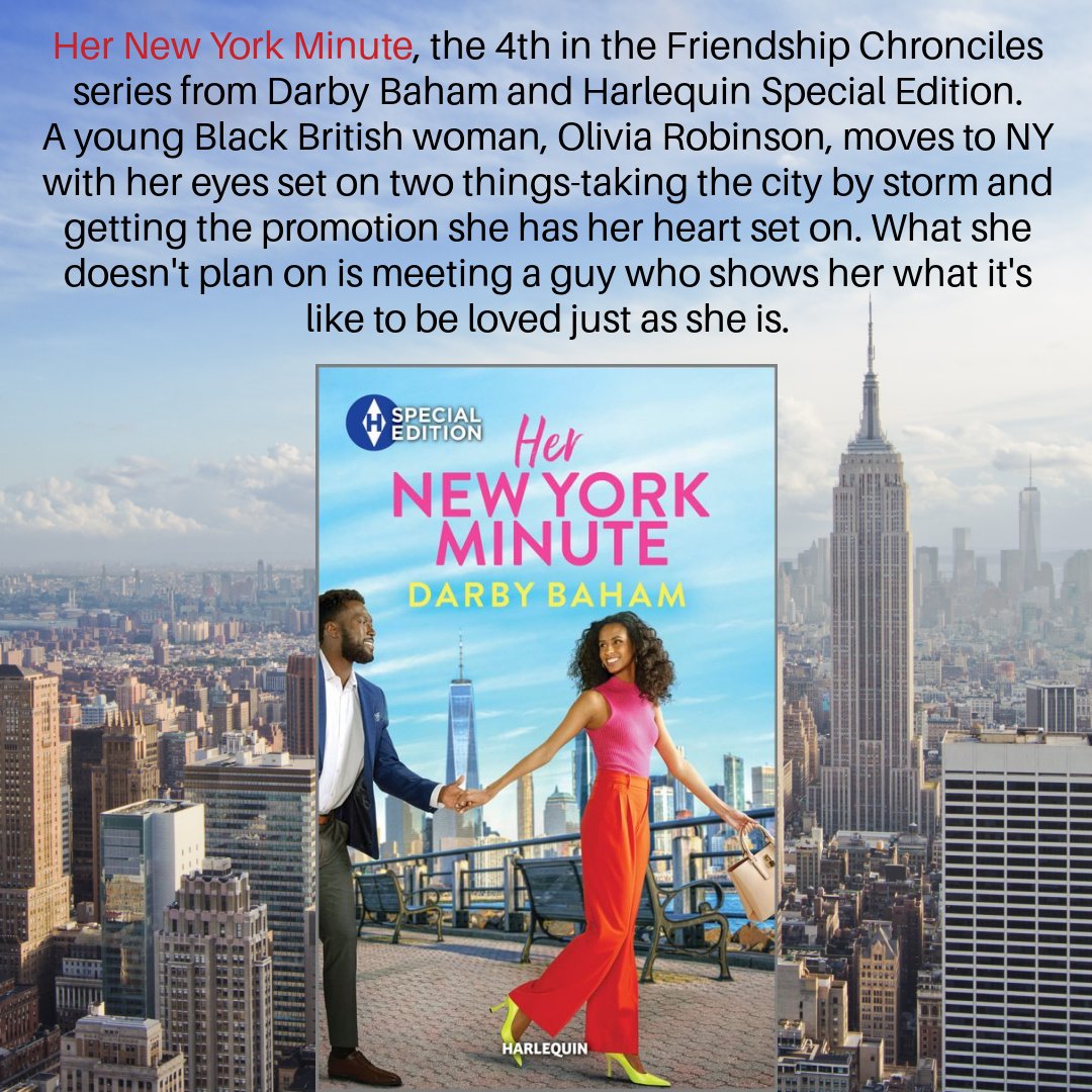 ReadYourWrites's tweet photo. I love finding book quotes while reading. @darbybaham's books are FULL of quotes. "Sometimes unexpected things are good." HER NEW YORK MINUTE! https://t.co/9xkpNzGNZn
#ContemporaryRomance #BlackRomance #HerNewYorkMinute #FriendshipChronicles #HarlequinSpecialEdition #amreading https://t.co/q7ExI1LJPW