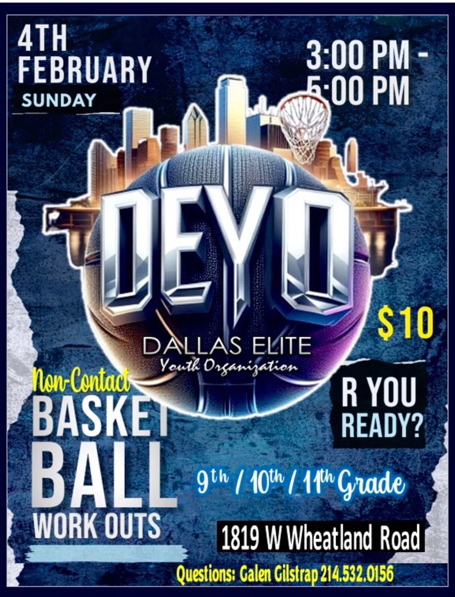 Come join the Organization where Discipline, Dedication and Desire is a must Dallas Elite est 1999.