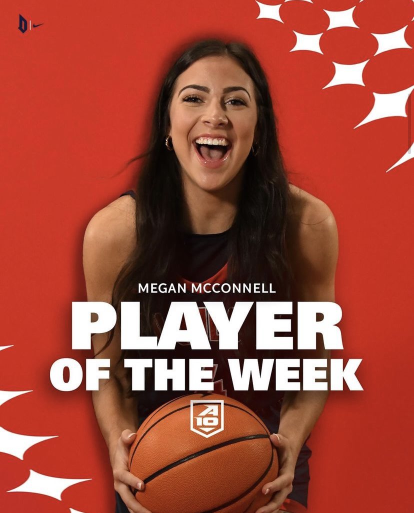 DuqWBB's tweet photo. Your @atlantic10 Player of the Week, @megg_mcconnell4! 

#GoDukes | @A10WBB https://t.co/dEbhTTxHvG