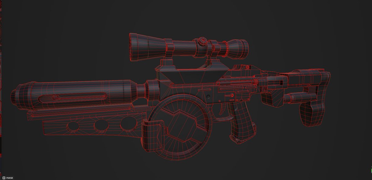 Fisher760_'s tweet image. Highpoly, lowpoly and baking done for my Westar M5 based on the Sergey Kolesnik design, just neet to texture it now 😄