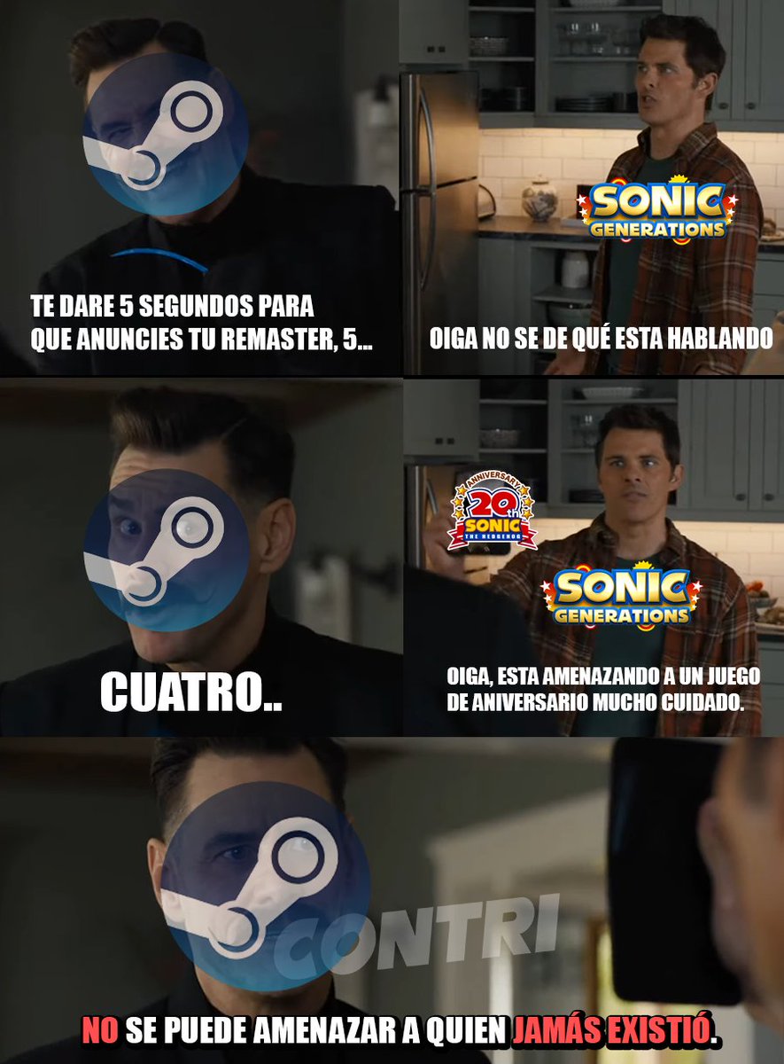 Las probabilidades de que quiten Sonic Generations de Steam son altisimas man