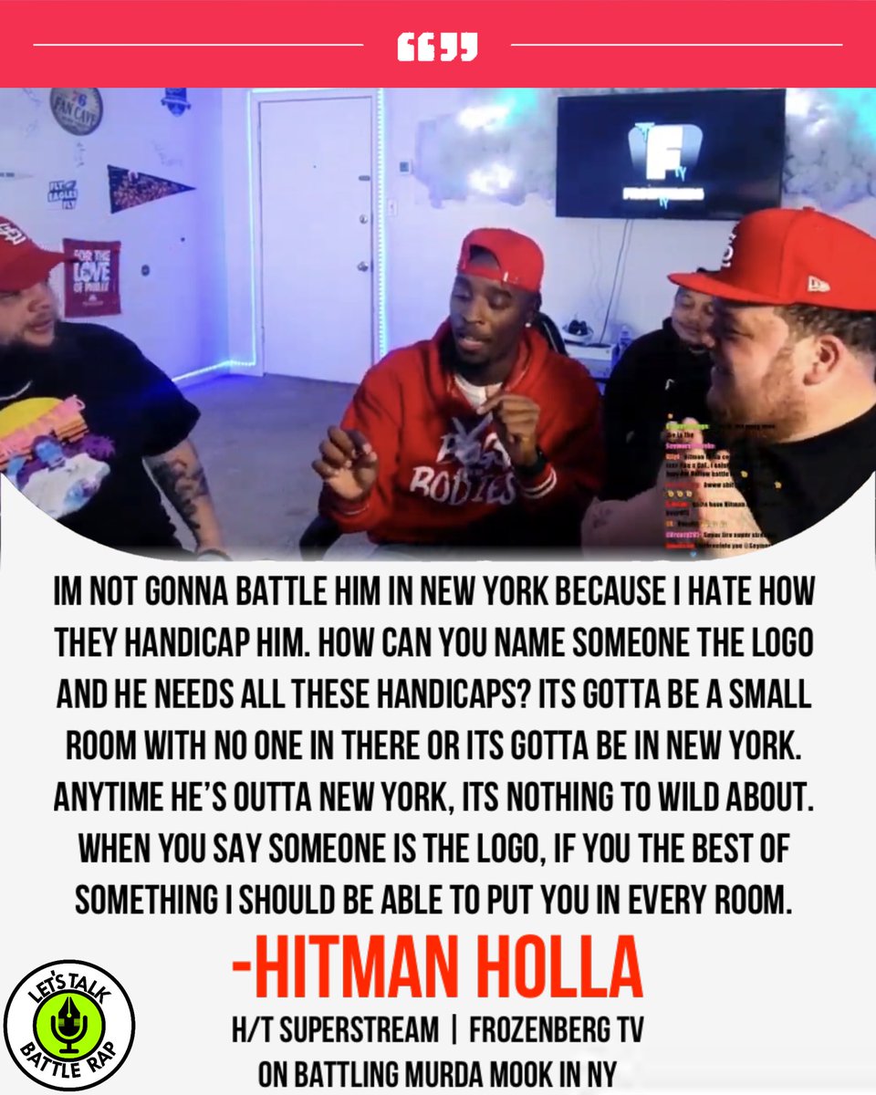LTBRpodcast's tweet photo. Hitman Holla pulls up to The Frozone and has some words for Murda Mook ! #LTBRNEWS https://t.co/YJcsiM4LBA