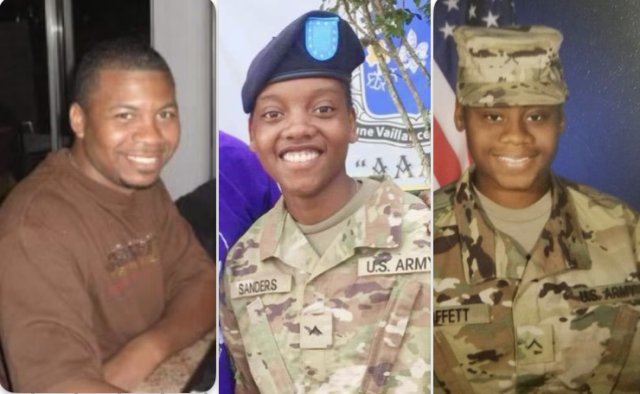 These are the 3 soldiers who were killed in Jordan.

William Rivers, 46 years old.
Kennedy Sanders, 24.
Breonna Moffett, 23.

These 3 human beings should still be alive, right here in America.

But instead, politicians sent them overseas to die.

And those same politicians will