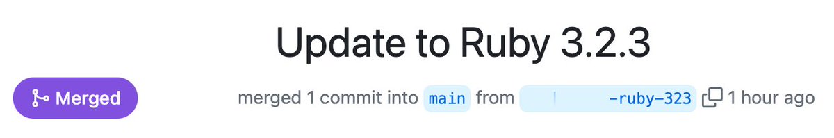 ThomasOneDev's tweet photo. Ruby 3.2.3 is live! 
#Ruby #RubyUpdate
(Ruby 3.3.0 will be soon-ish) https://t.co/Ut68zAuMct
