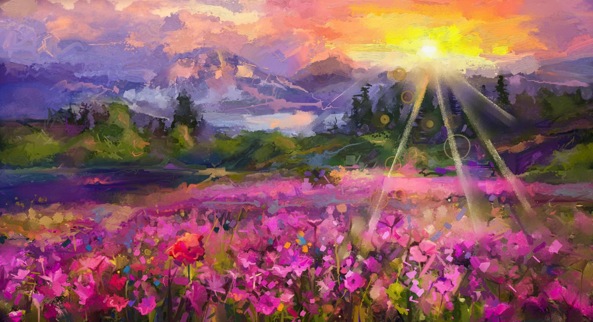 A true gem! The composition and color palette evoke a sense of tranquility and beauty. #TranquilCanvas
