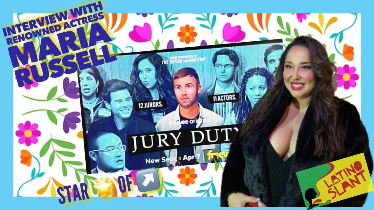 latino_slant's tweet image. Highlights from our Exclusive Interview: Maria Russell of Amazon&apos;s Jury Duty youtu.be/0UB6bxRMNyE?si… via @YouTube @mariarussell @Fletche64618733 #MariaRussell #latina #actress #JuryDuty #Hollywood