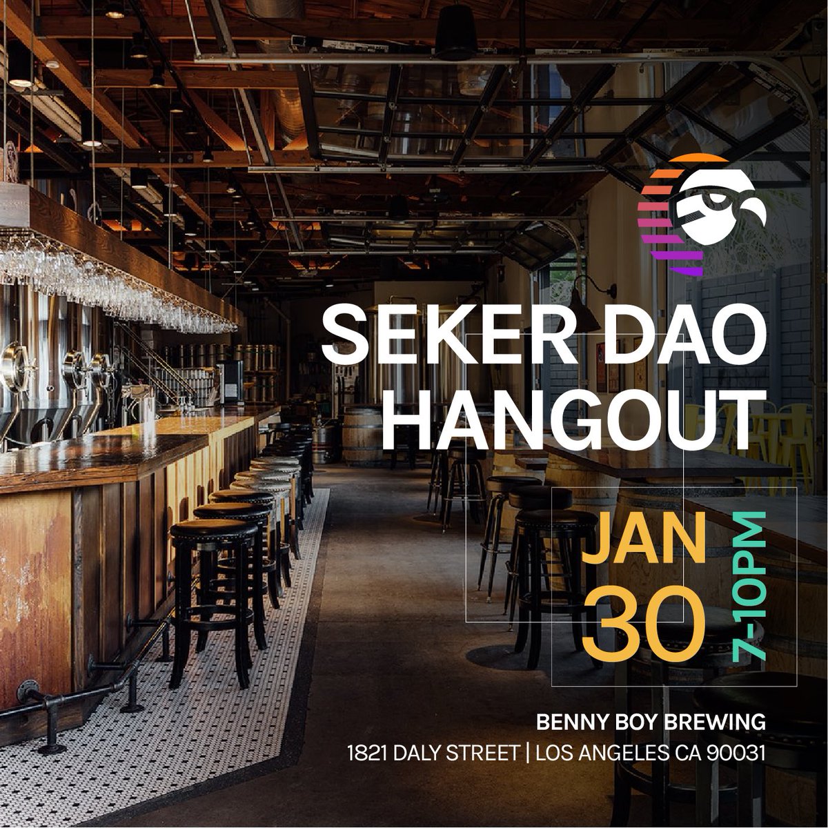 For everybody in the LA area looking for something to do on a Tues night, we're hosting a little hangout at Benny Boy Brewing 2m (1/30) from 7-10PM!

All are welcomed!
zero agenda | full chill sesh 😎

Benny Boy Brewing
1821 Daly Street
Los Angeles CA 90031

See y'all there 🤙