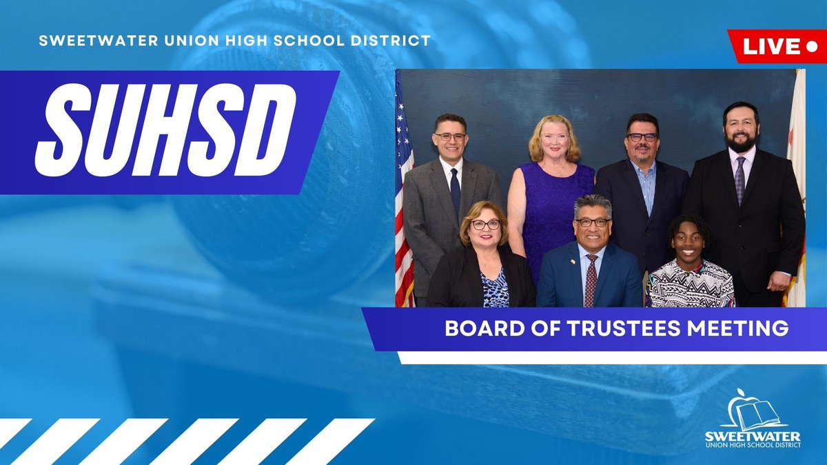 Good evening #SUHSD. This is the first Board of Trustees meeting of 2024! The meeting is scheduled to begin at 6pm. We hope you can join us.