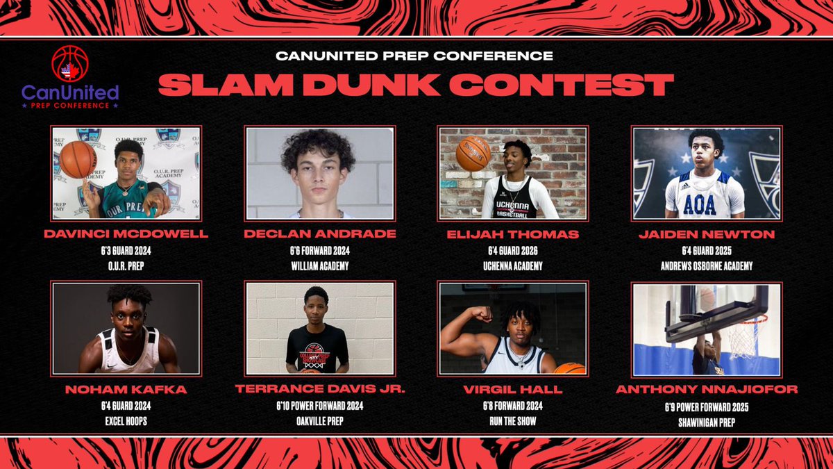 Checkout the participants for the CanUnited Dunk Contest!