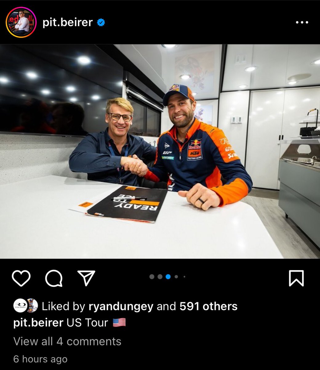 onehotpocket's tweet photo. @PulpmxShow @MotoSportInc Thoughts on what Dungey is signing with Pit Beirer here? https://t.co/5XsVl7m6uo