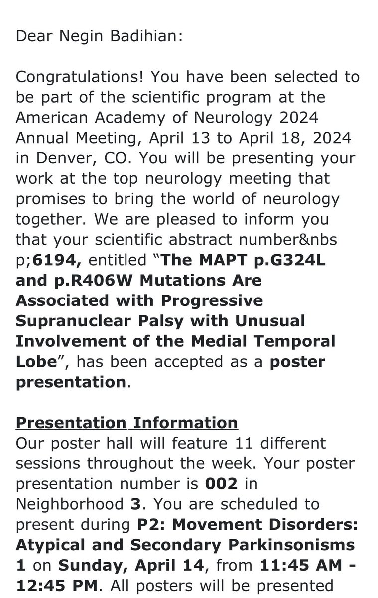 Honored and excited to get the opportunity to present our studies at the upcoming #AANAM2024. I'm grateful for the support and guidance of my mentors at @NRGMayo throughout these projects. See you in Denver! 🧠