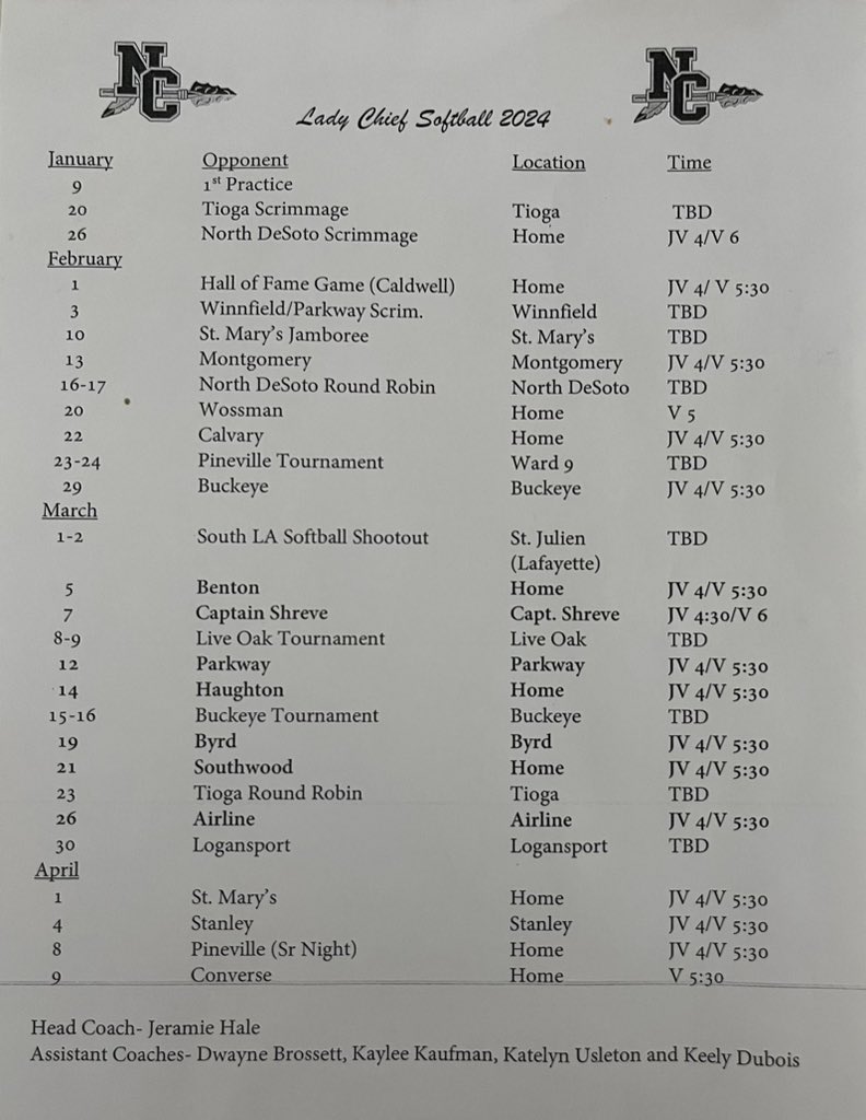lila__robertson's tweet photo. So excited for sophomore season! Hall of Fame Game this Thursday at home!
#yeahchiefs 
@NCHS_ATH @Softball_La https://t.co/xAQFcbYqo3