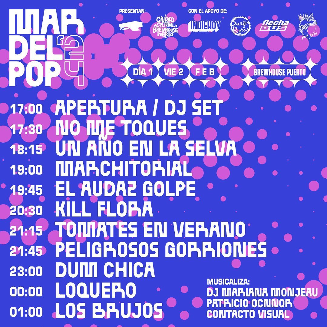 👽🔄 #Repost <a href="/mardelpop/">MARDELPOP</a> 🔄👽

💥 YA FALTA NADA PARA MAR DEL POP 

🥳Viernes 2 de febrero en @brewhousepuertomdp
🎟️adquiri tu entrada de forma anticipda en <a href="/somosarticket/">somosarticket</a> y <a href="/blackid/">Black</a>.app 
🎫 Y si te decidis a último momento conseguí tu entrada en puerta
📍Diagonal Garibaldi 4830