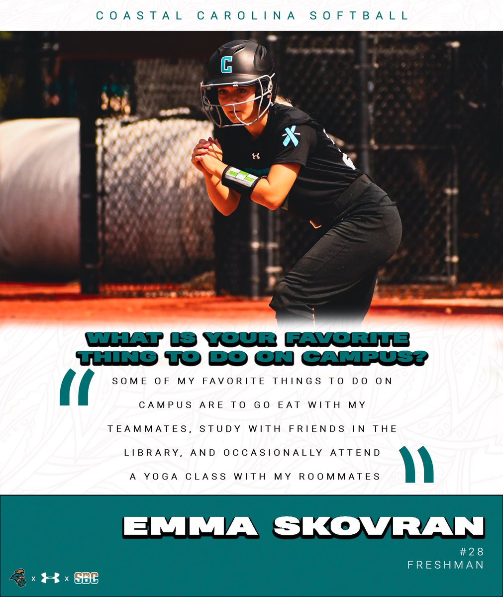We are getting closer and closer to game day! 🌴🥎 Get to know freshman, #28, Emma Skovran! We will see you on February 9th!