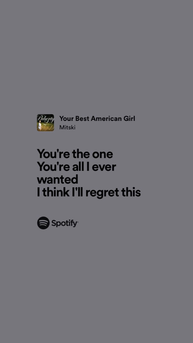 _lyricsilove's tweet photo. mitski / your best american girl https://t.co/zFg0M9e4Cy