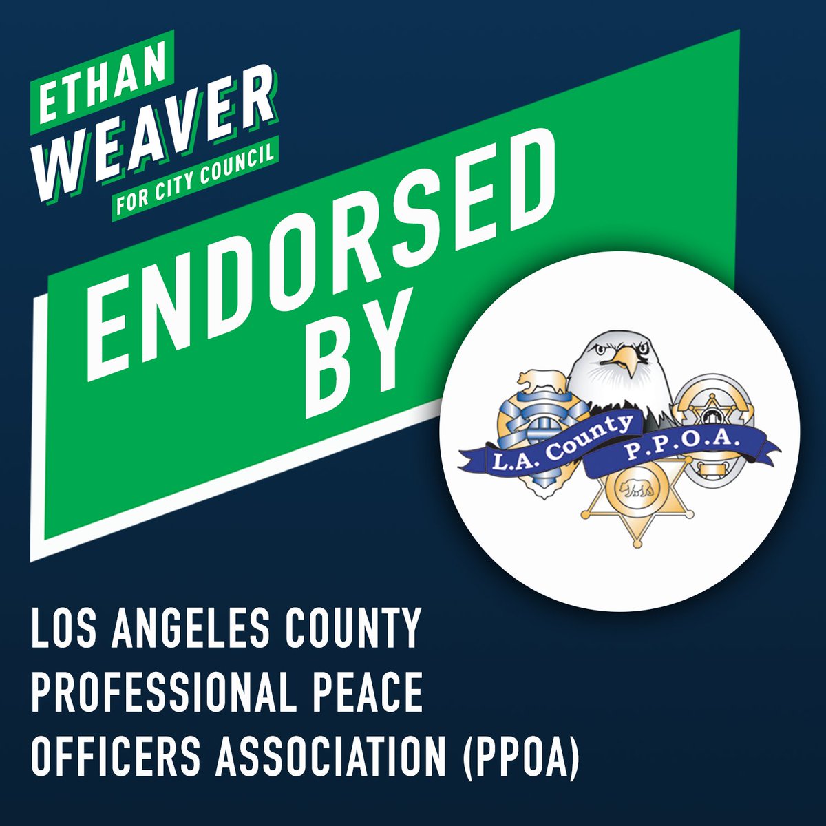 Our communities deserve a City Councilmember who will prioritize public safety and investments in emergency responders. I'm proud to be backed by the dedicated members of @lappoa as we fight to create safer neighborhoods across Los Angeles.