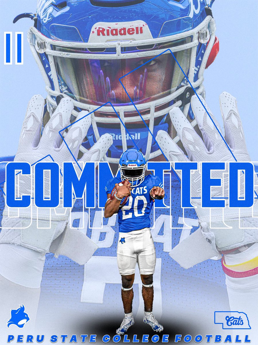 I am extremely blessed to announce my commitment to play ball at the next level at <a href="/PSCFootball/">Peru State Football</a>. I would like to take this time to thank my lord and savior Jesus Christ, my family, my friends, my coaches, and teammates for developing me to be the player/man I am today! #COMMITTED