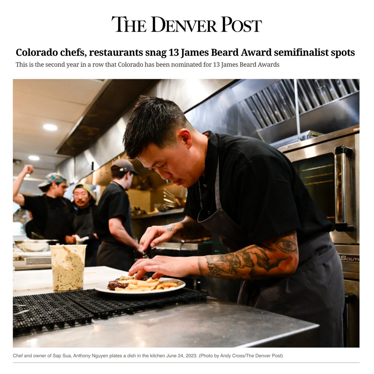 GovofCO's tweet photo. I hope you'll join me in congratulating the 13 Colorado chefs and restaurants who have been named as James Beard Award semifinalists. This is the second year in a row that Colorado has had 13 semifinalists.

https://t.co/exWiEynnxW https://t.co/hweZoDjdqR