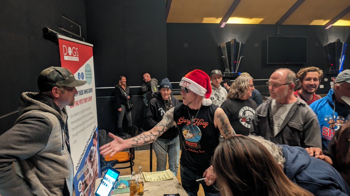 DogsonDeploymnt's tweet photo. We are thrilled to extend our heartfelt appreciation to the legendary Gary Hoey for his incredible support during his Ho! Ho! Hoey! Holiday Tour! π€
Read more: https://t.co/iDybtt6UIy
#DogsonDeployment #FrontlineTails #Blog #GaryHoey #rockandroll #RhythmofGiving https://t.co/tDZVfh59up