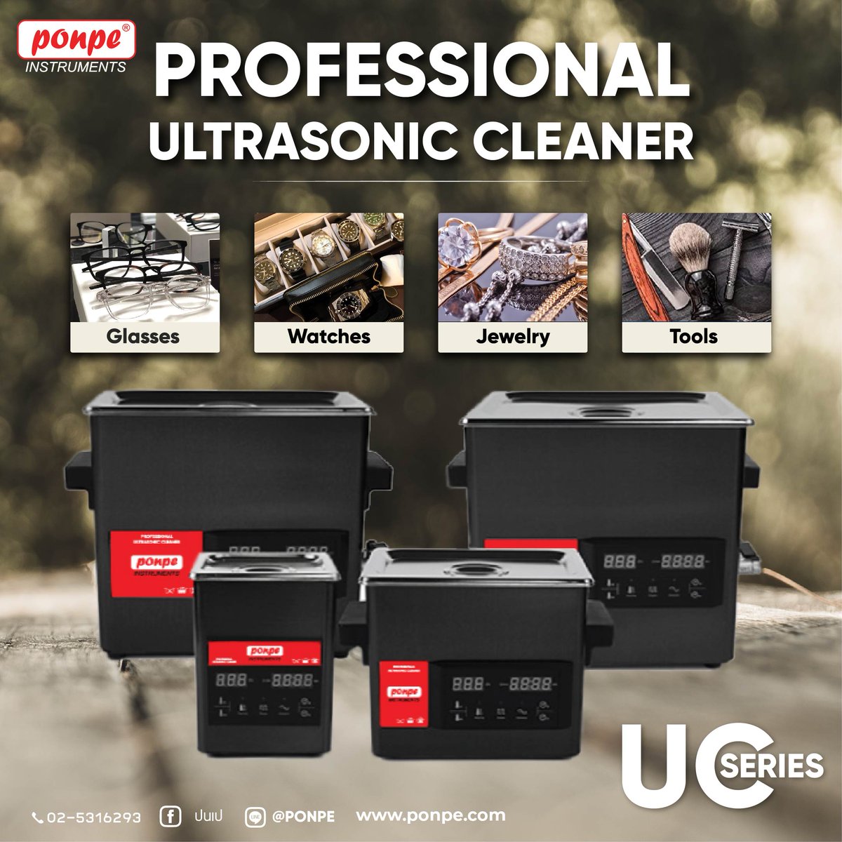 Myponpe's tweet image. PONPE เครื่องล้างความถี่สูง PROFESSIONAL ULTRASONIC CLEANER
สดุทำจากแผ่น Titanium black mirror stainless steel 
#PONPE703UC #PONPE #เครื่องล้างความถี่สูง #ULTRASONIC CLEANER
 ดูข้อมูลสินค้าเพิ่มเติม ได้ที่ : bit.ly/3mreJVW
 Line ID: @ponpe 
 Page Facebook: ปนเป