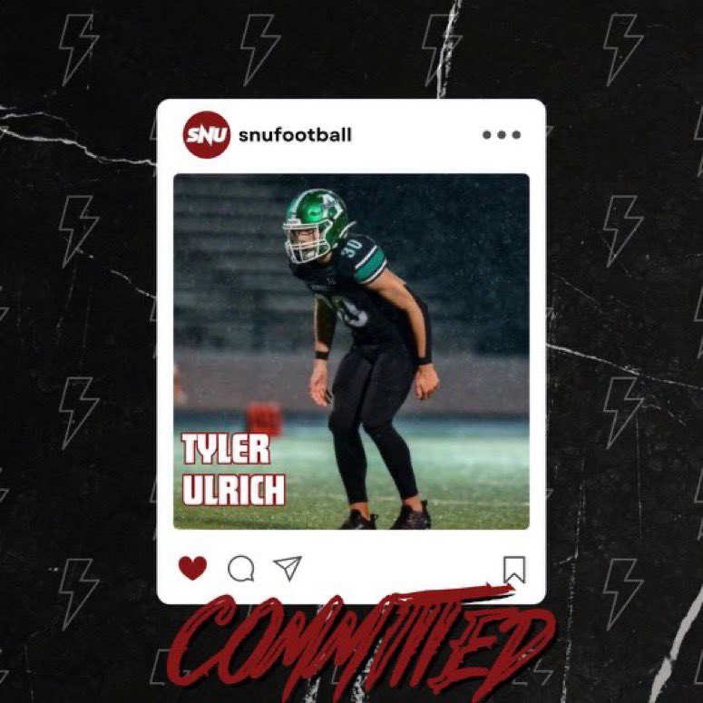 Blessed to announce I will be continuing my academic and athletic career at Southern Nazarene University! @Coach_Indy @SNUFootball @AzleHornets @Devo26Dorris @bo_maines @CDavidson8457 @CoachBradshaw06 @its_tgriffin @Gosset41