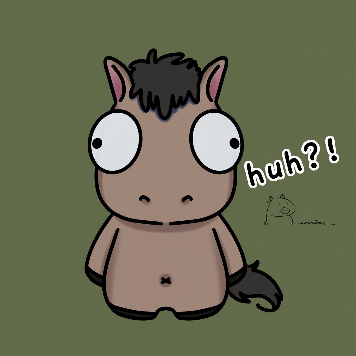 puka_tru's tweet photo. horse with "huh?!" emote 🐴 https://t.co/aPUdu5Ao1d