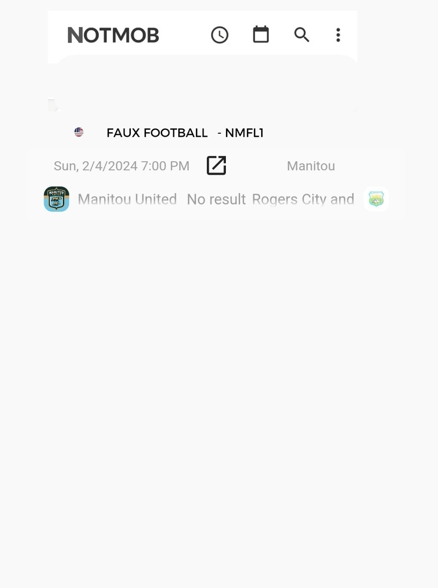 NMFL1 (@nmfl1soccer) on Twitter photo ***** KICKOFF *****
GAME OF THE WEEK!
<a href="/ManitouUtd/">Manitou United FC</a> vs <a href="/RCCAFC/">Rogers City and Calcite Albion</a>
#Fauxpro #supportfakesoccer #dicedicebaby ***** KICKOFF *****
GAME OF THE WEEK!
<a href="/ManitouUtd/">Manitou United FC</a> vs <a href="/RCCAFC/">Rogers City and Calcite Albion</a>
#Fauxpro #supportfakesoccer #dicedicebaby