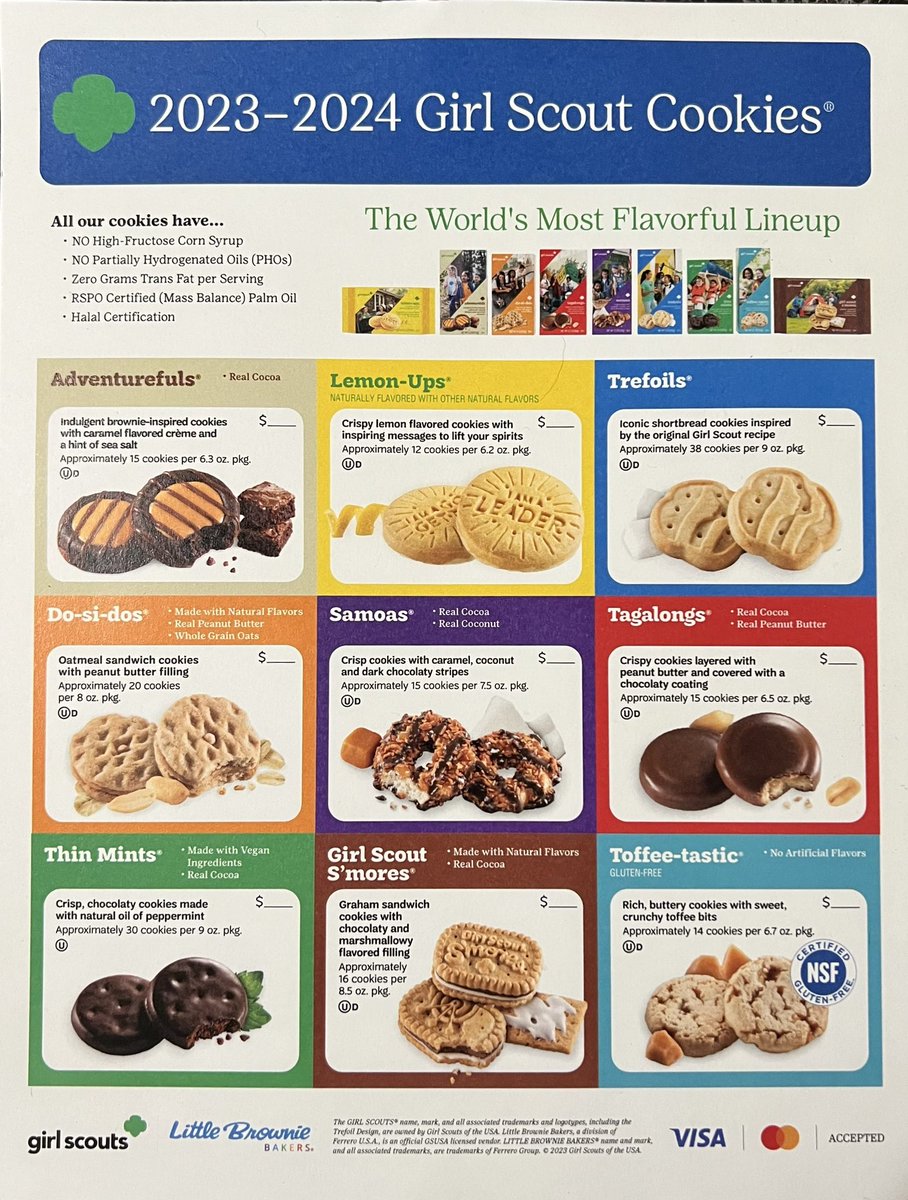 kimberl31499195's tweet photo. I love that my daughter sells the best cookies ever!
#thattimeofyear #bestcookies #girlscouts https://t.co/k5LhzkzxhP