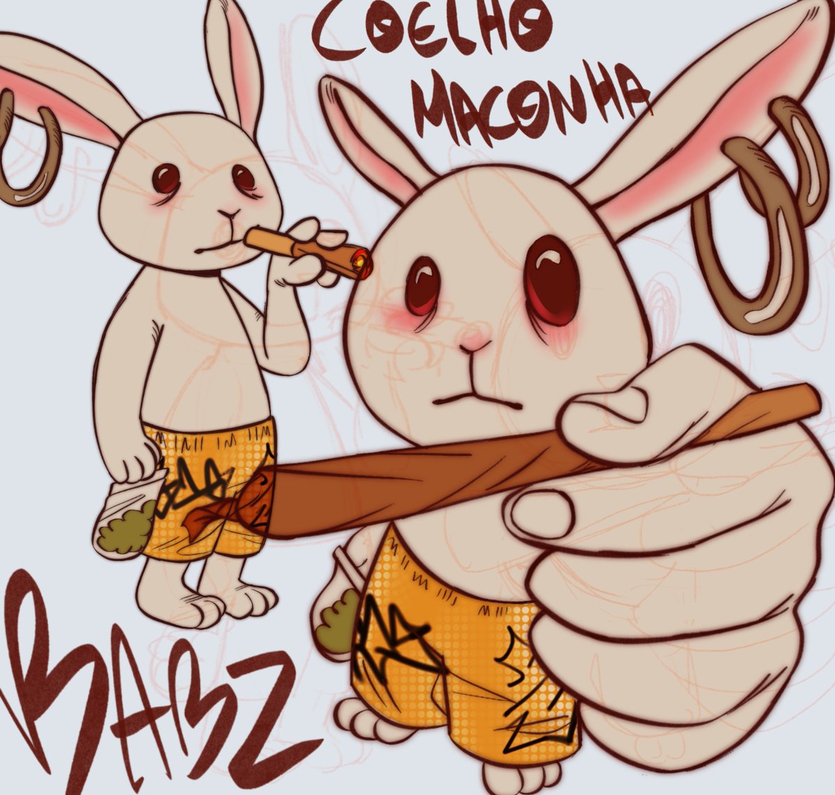 Pensando nele… coelho maconha