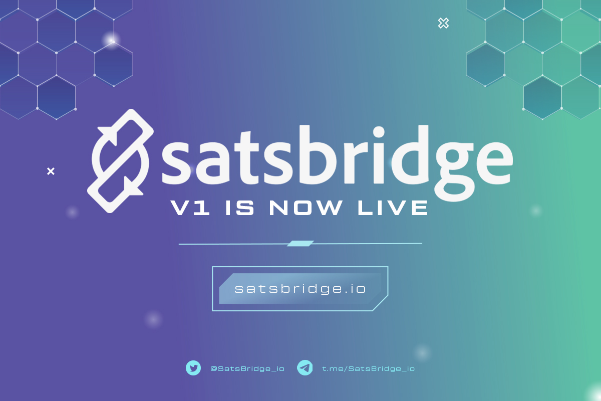 🔔 SatsBridge V1 is LIVE 🔔

As promised, we're thrilled to announce our major milestone: v1 of our multichain BRC20 bridge is now LIVE with support for: BTC, ETH, AVAX, ARB, OP, Base, BNB, MATIC, FTM, Metis and NeonEVM. Adding more chains and BRC20 assets soon. Stay tuned!!