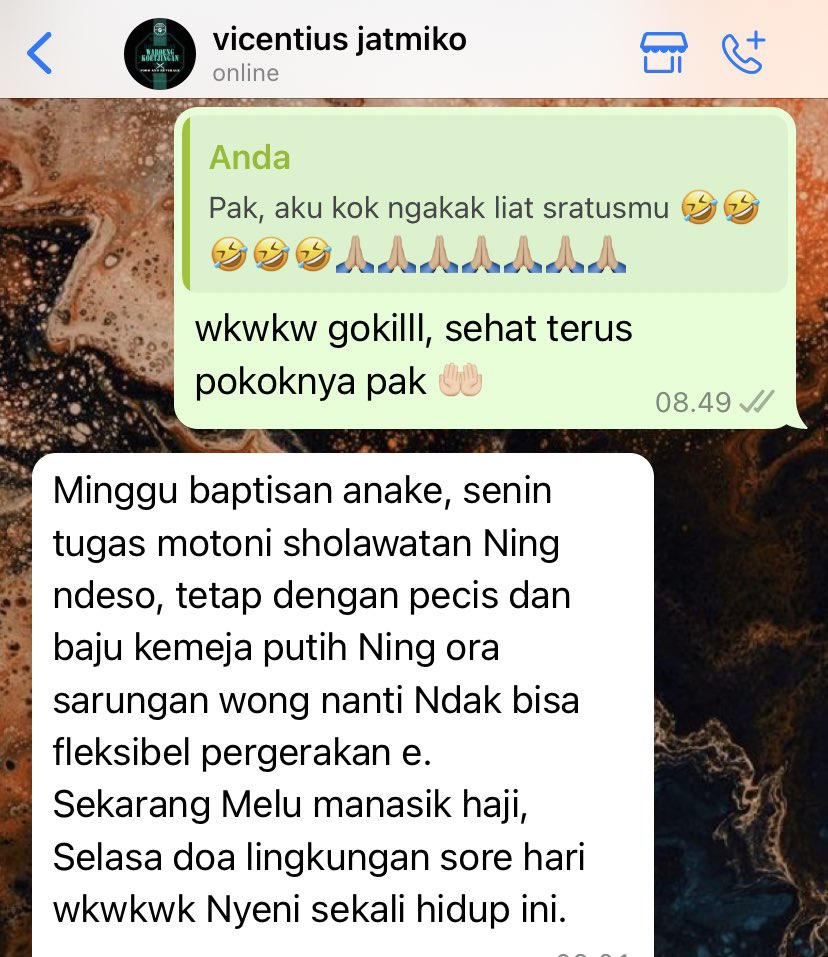 singrabagus's tweet photo. Seyogyanya  senang mendengar kabar begini 😂 https://t.co/BqJu26UdwP