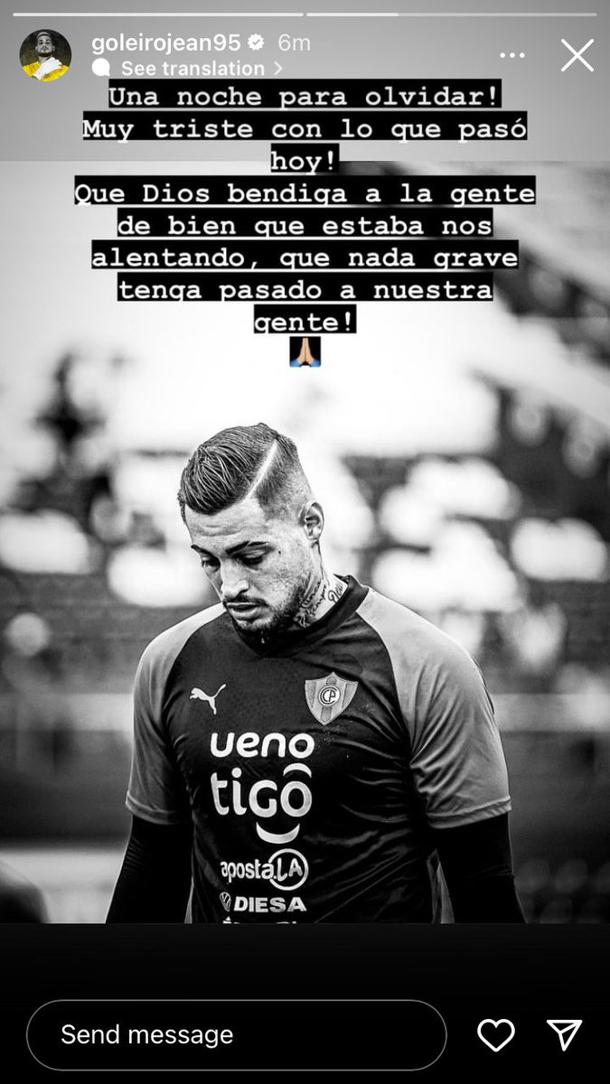 El mensaje de Jean Fernandes!
🔵🔴💪🏻🇵🇾