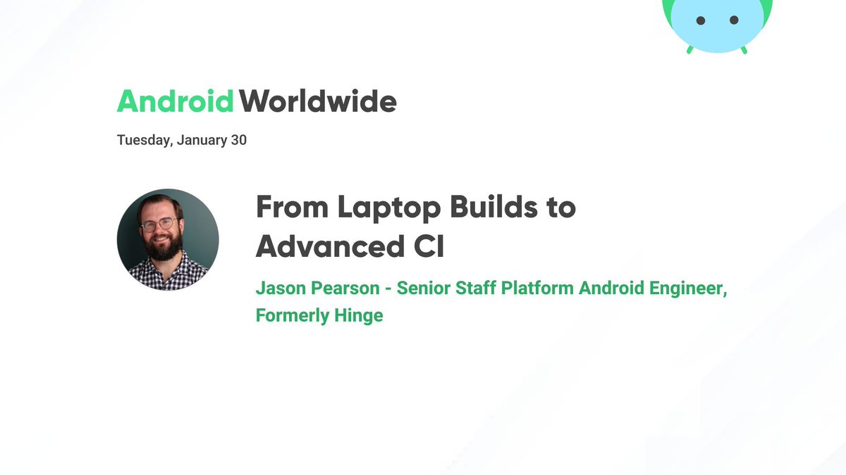 "𝗙𝗿𝗼𝗺 𝗟𝗮𝗽𝘁𝗼𝗽 𝗕𝘂𝗶𝗹𝗱𝘀 𝘁𝗼 𝗔𝗱𝘃𝗮𝗻𝗰𝗲𝗱 𝗖𝗜 𝗯𝘆 <a href="/kaeawc/">Jason Pearson (he/him)</a>"

Register 👉  buff.ly/3XLTD62