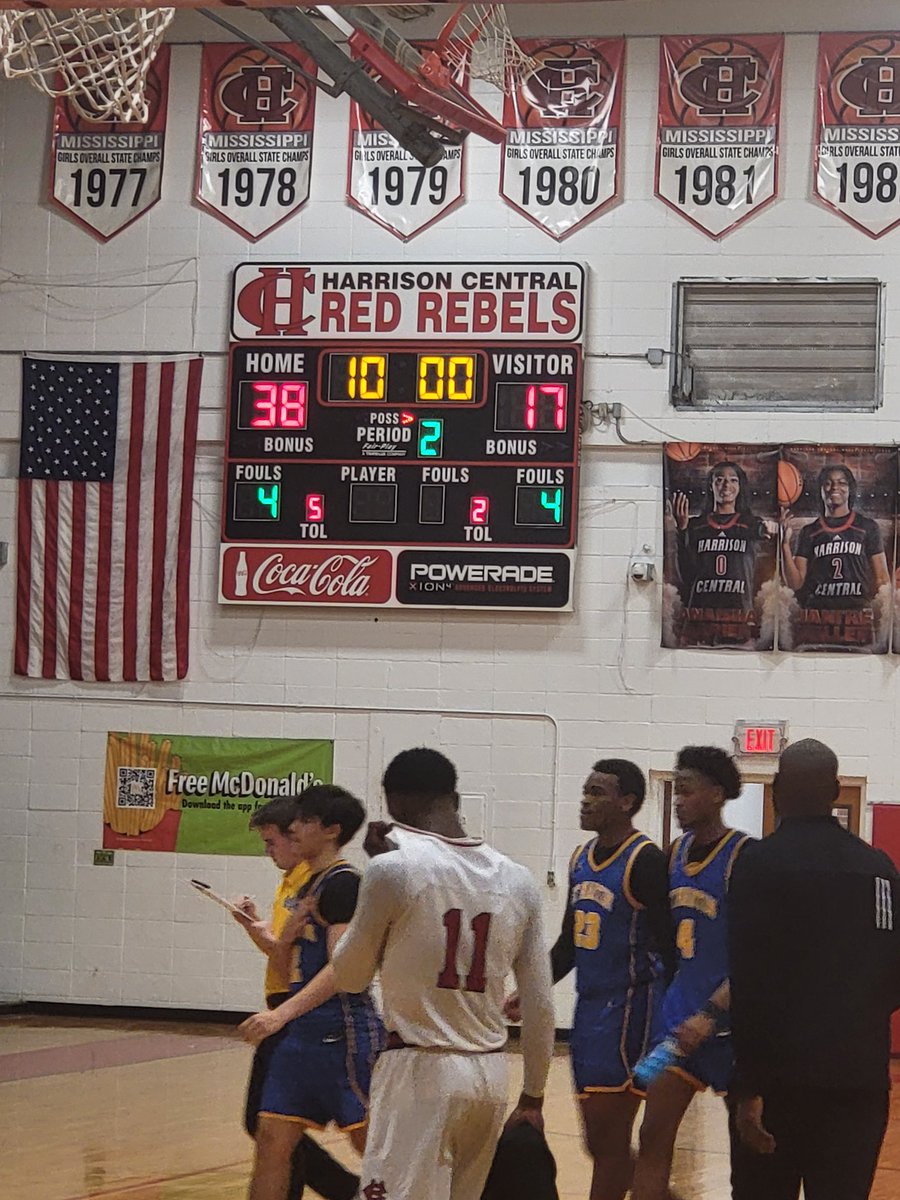 Harrison Central 38 St Martin 17 Aujaylen Barron 20pts to lead all scores.