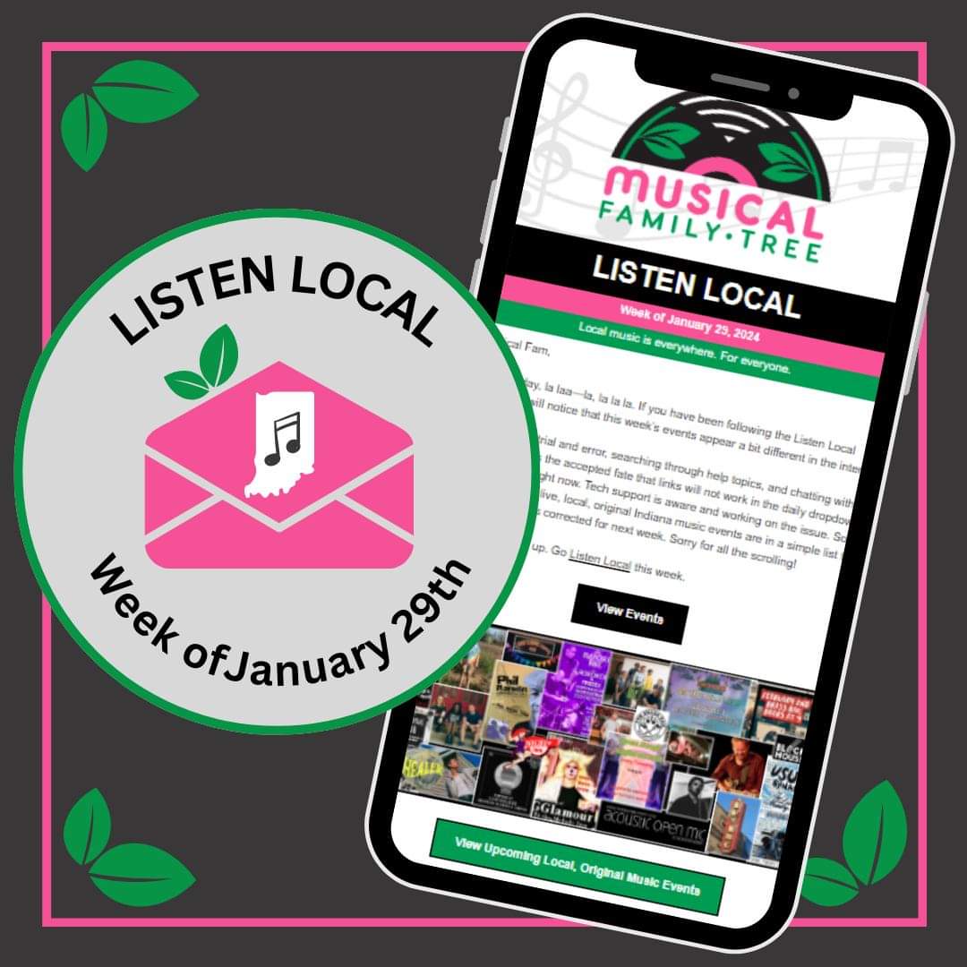 The Listen Local newsletter for the week of January 29th is in your inbox! Check out all the great live, local, original music events happening this week! #listenlocal