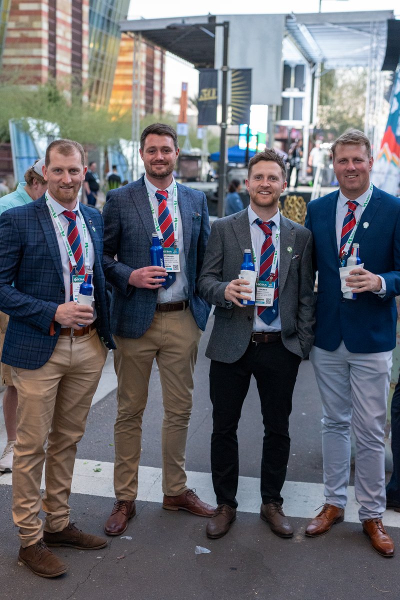 BernhardCompany's tweet photo. It's official - the 2024 @GCSAA Conference and Trade Show is open!  

We're out in the desert this week exhibiting at one of the world's biggest turf industry trade shows. Our #BIGGADelegates had a fantastic time this evening at the Welcome Reception, bonding with the group and mingling with industry professionals from the USA. 

An exciting week ahead! #GCSAAConference