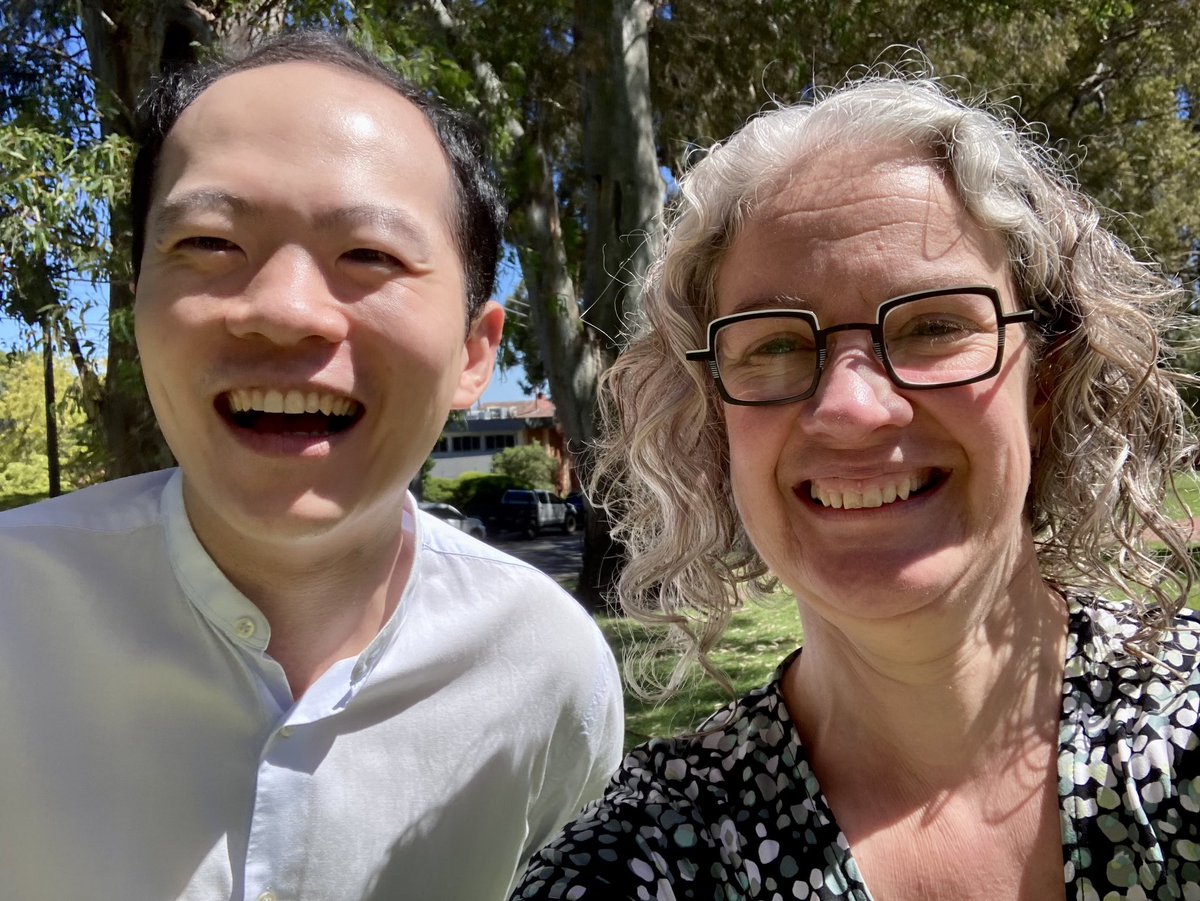 Debating soil carbon and emissions with new Waite resident <a href="/HANS0L0Weng/">Han Weng</a>  - Thankyou <a href="/AgrifoodUoA/">Agrifood & Wine Uni of Adelaide</a> for employing this young 🌟