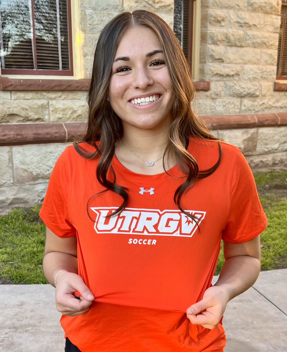 Beyond excited to announce my commitment to continue my academic &amp; athletic career playing D1 soccer at The University of Texas Rio Grande Valley! Thank you to my family, friends, coaches, &amp; teammates who helped me along the way. V’s Up ✌🏼🤠🧡 #RalleyTheValley #RISEup #UTRGV