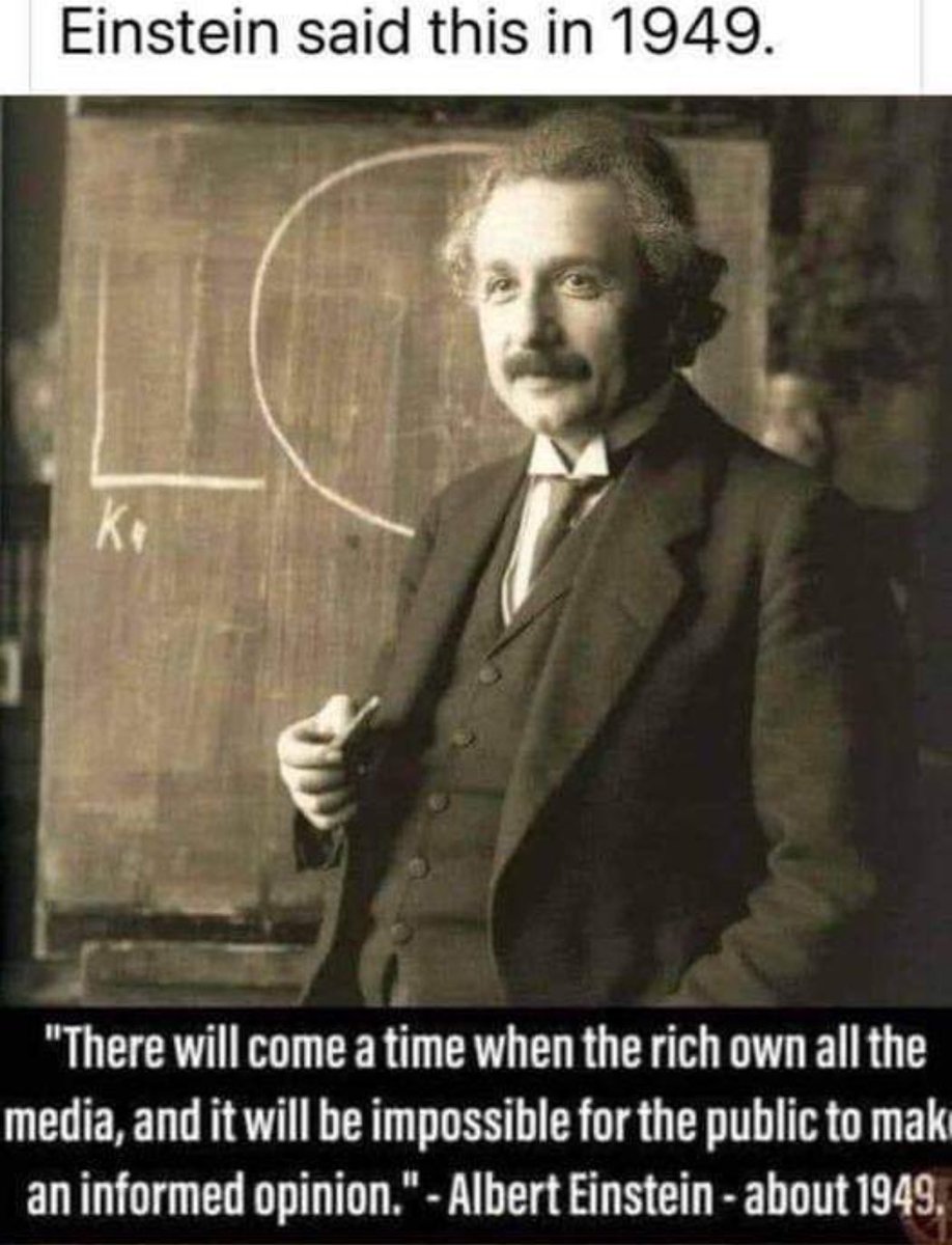 Sage_Against_'s tweet photo. #FuckTheMedia #FuckGlobalism #AlbertEinstein #AlbertEinsteinQuote #EinsteinQuote #FreedomForever https://t.co/fKYjyhF8Ne