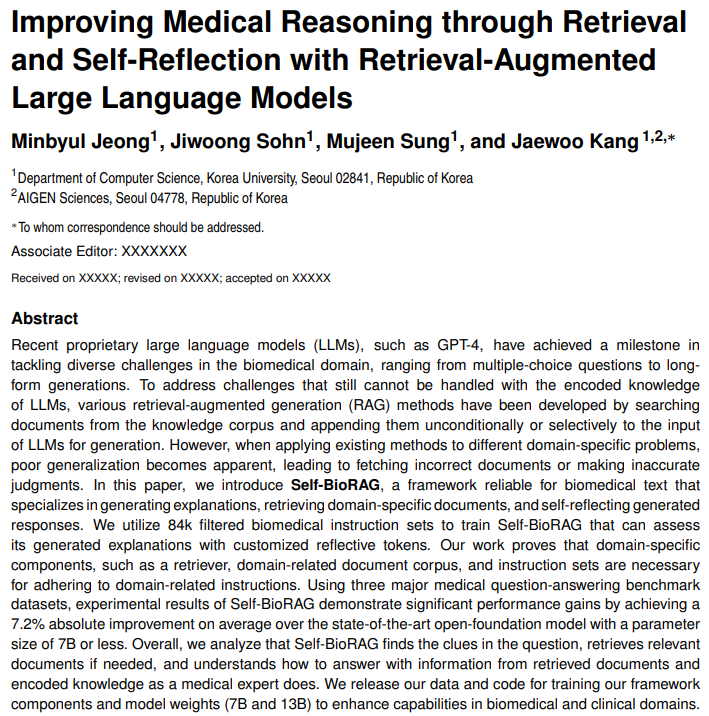 Improving Medical Reasoning through Retrieval and Self-Reflection with ...